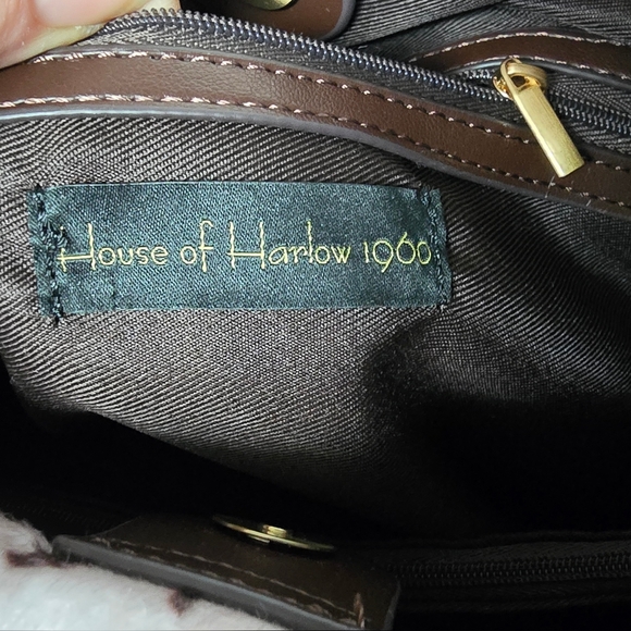 House of Harlow 1960 Cow Print Shoulder Crossbody Purse Bag New NWT - Picture 11 of 15